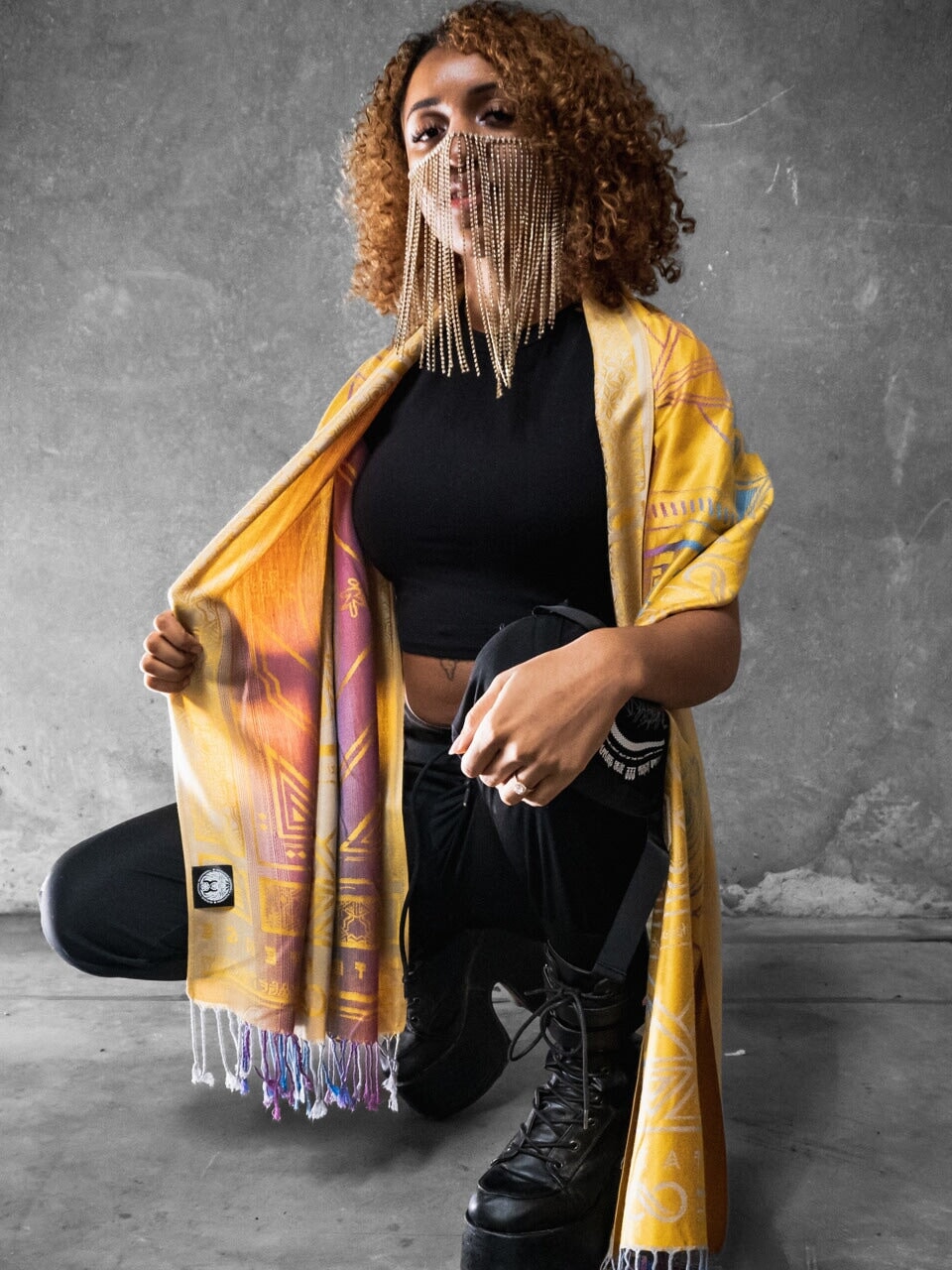 Yellow Amethyst Dharma Shawl | Rage Nation