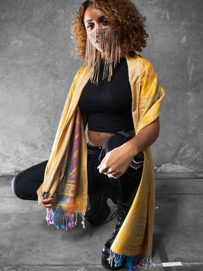 Yellow Amethyst Dharma Shawl | Rage Nation
