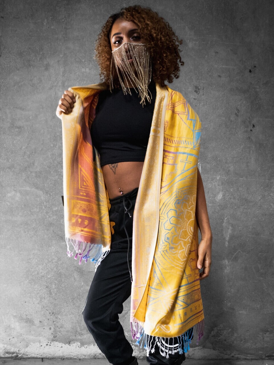 Yellow Amethyst Dharma Shawl | Rage Nation