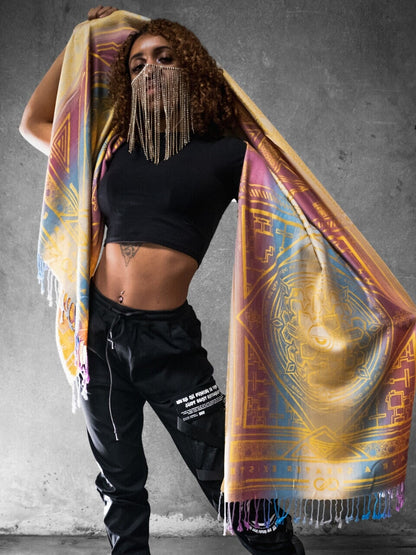 Yellow Amethyst Dharma Shawl | Rage Nation