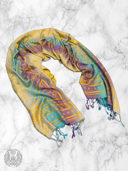 Yellow Amethyst Dharma Shawl | Rage Nation